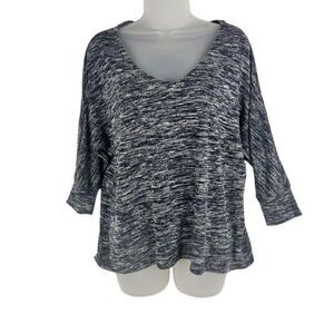 Old Navy Black & Gray V-Neck Pullover Sz M